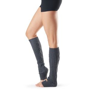 ToeSox Knee High Leg Warmers - Charcoal Grey